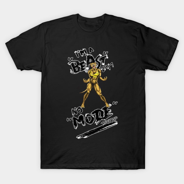 I'm a beast 24/7 female version T-Shirt by davocalizt